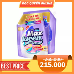 Combo 2 túi nước giặt xả giữ màu tươi mới Maxkleen 6kg (1 Combo)