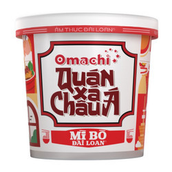 Quán Xá Châu Á mì tươi bò Đài Loan Omachi hộp 95g (1 Hộp)