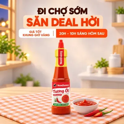 Tương ớt cay vừa Nam Dương chai 255g