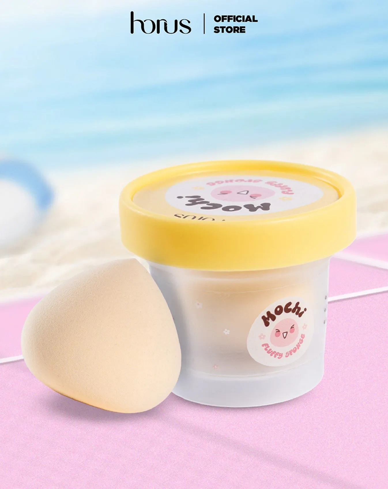 Bông Mút Trang Điểm Horus Mochi Fluffy Sponge - Mango - Image 1