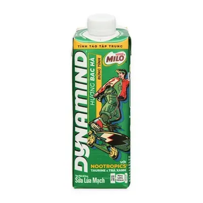 Sữa Dynamind hương bạc hà Milo hộp 200ml