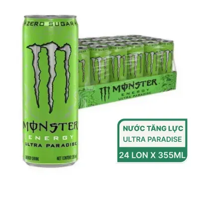Thùng 24 lon nước tăng lực Monster Ultra Paradise 355ml
