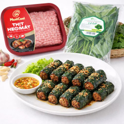 Combo cơm nhà cùng Meatcool: Chả lá lốt