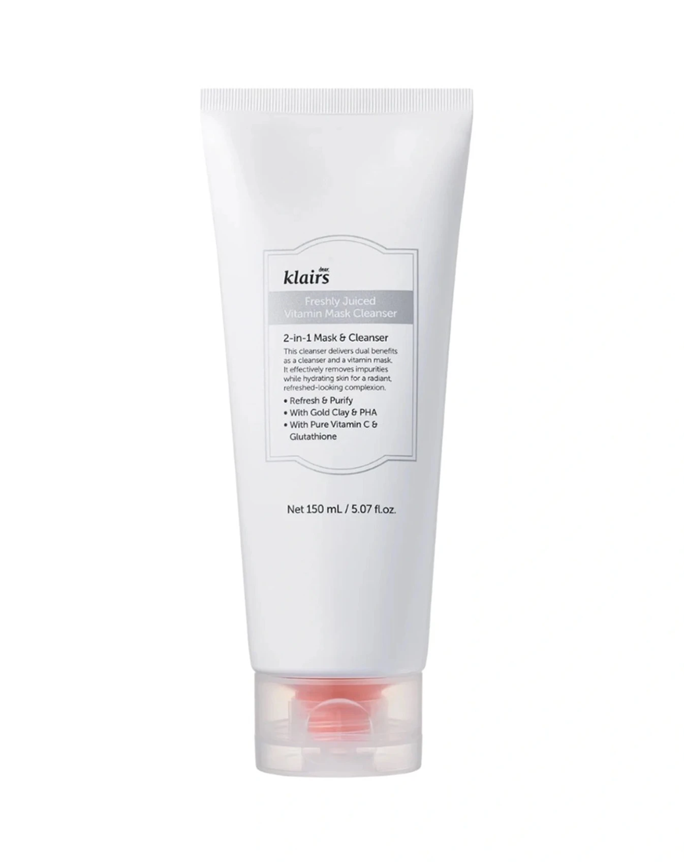 Klairs Sữa Rửa Mặt Klairs Freshly Juiced Vitamin Mask Cleanser 150ml - Image 2