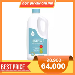 Sữa tươi thanh trùng ít đường Delifres chai 1.8l