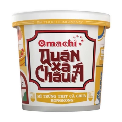 Ly Lẻ Mì Omachi Quán Xá Châu Á Vị Trứng Cà Chua Hộp 104G