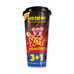 Xúc xích lắc xốt vị trứng muối cay Heo Cao Bồi ly 60g