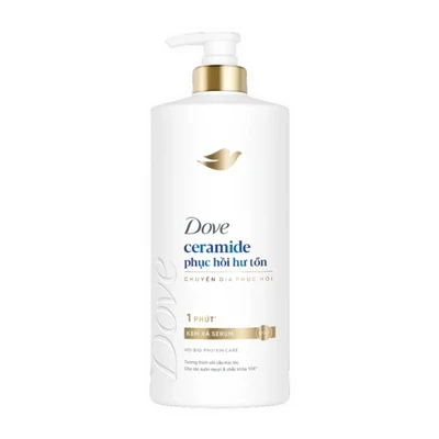Combo Dầu Gội, Kem Xả Dove Ceramide Phục hồi hư tổn mới 600G