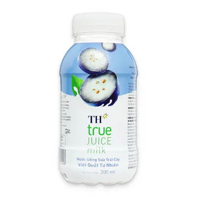 Nước uống sữa trái cây TH True Juice Milk hương việt quất chai 300ml