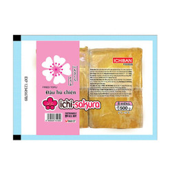 Tàu hũ chiên miếng Ichi - Sakura Ichiban gói 500g