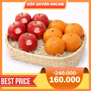 Combo táo candine + quýt nội địa Trung
