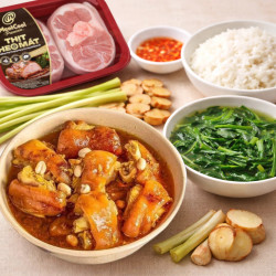 Combo cơm nhà 50k: Chân giò kho giả cầy & Canh cải ngọt