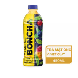 Trà mật ong vị việt quất Boncha chai 450ml (1 Chai)