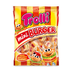 Kẹo dẻo mini burger Trolli gói 170g
