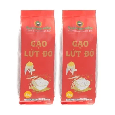 Combo 2 túi gạo lứt đỏ Vinh Hiển 1Kg