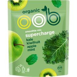 Hỗn hợp cải xoăn kiwi táo & bạc hà organic đông lạnh OOB 450g (1 gói)