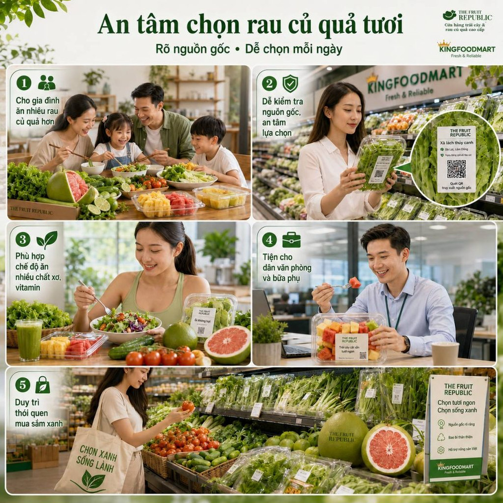 Công ty TNHH MTV The Fruit Republic Cần Thơ: Chuẩn quốc tế cho nông sản Việt tại Kingfoodmart
