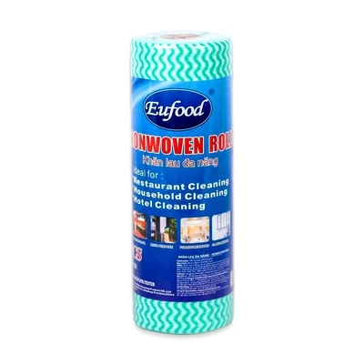 Khăn lau đa năng Eufood 25 x 50cm cuộn 33 cái