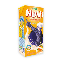 Thức uống hương cam sữa lắc trái cây Nuvi hộp 180ml