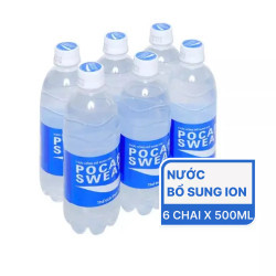Lốc nước bổ sung ion Pocari 500ml (6 Chai)