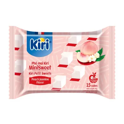 Phô mai vị đào hoa nhài 15 viên Kiri gói 78g