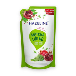 Sữa tắm da sáng matcha lựu đỏ Hazeline túi 1kg