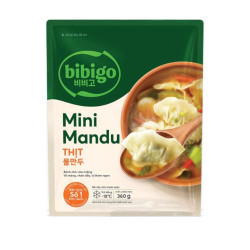 Bánh xếp Mandu mini nhân thịt Bibigo gói 360g