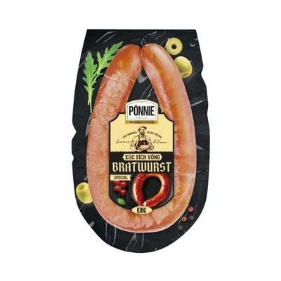 Xúc xích vòng Bratwurst Ponnie gói 200g