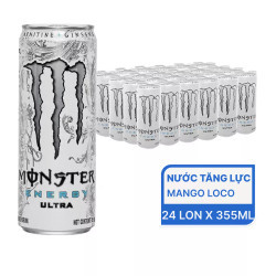 Thùng nước tăng lực Ultra Energy Monster 355ml (24 Lon)