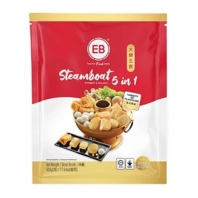 Combo lẩu viên hải sản 5in1 EB gói 500g