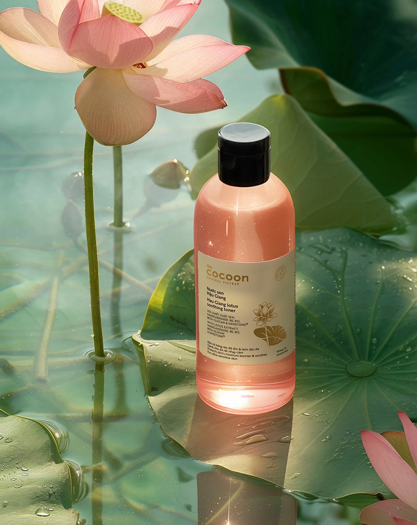Nước Cân Bằng Cocoon Sen Hậu Giang Làm Dịu Da Nhạy Cảm 310ml - Image 2
