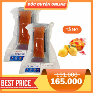 Cá hồi Chile Coho phi lê 200g (2 vỉ)
