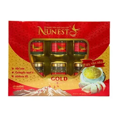 Lốc nước yến sào Gold Nunest hộp 70ml
