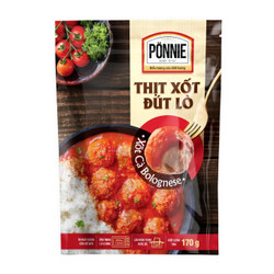Thịt viên đút lò xốt cà Bolognese Ponnie gói 170g (1 Gói)