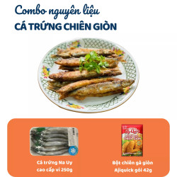 Combo cá trứng chiên