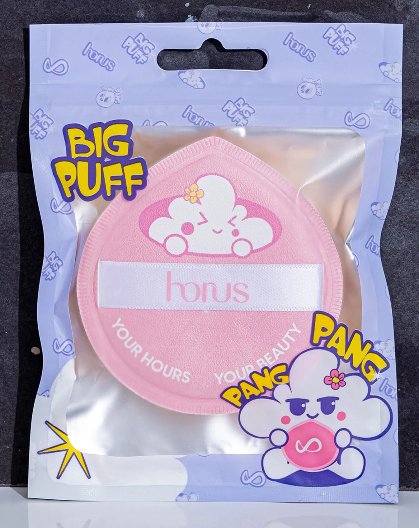 Bông Mút Trang Điểm Horus Pang Pang Big Puff - Hồng - Image 1