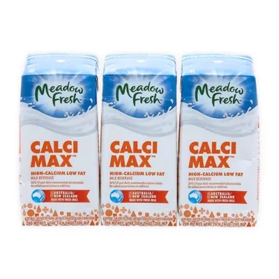Lốc 3 hộp sữa tươi canxi Úc Meadow Fresh 200ml