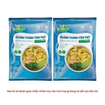 Combo 2 gói hoành thánh tôm thịt 220g