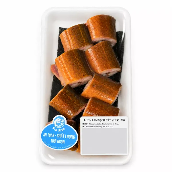 Lươn làm sạch cắt khúc vỉ 150g