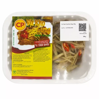 Vịt kho gừng CP khay 500g