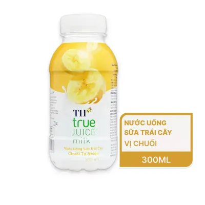 Nước uống sữa trái cây TH True Juice Milk hương chuối chai 300ml