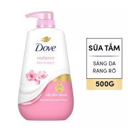 Sữa tắm Serum hoa Sakura & muối hồng Dove chai 500g (1 Chai)