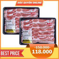 Ba chỉ heo Nga BBQ Freshfoco khay 300g (2 Khay)