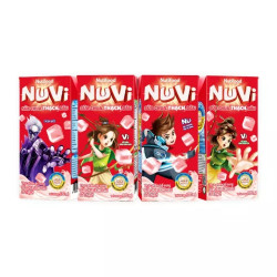 Lốc sữa chua uống dâu có thạch Nutimilk hộp 170ml (4 Hộp)