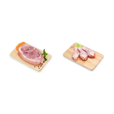 Combo Thịt đùi heo 1Kg + Đùi tỏi 1Kg
