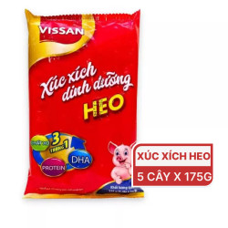 Xúc xích dinh dưỡng heo DHA Vissan hộp 5 cái x 35g