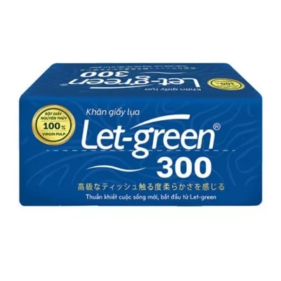 Khăn giấy lụa Let-green gói 300 tờ