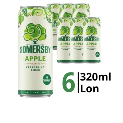 Lốc 6 lon nước táo lên men Somersby 4.5% 320ml