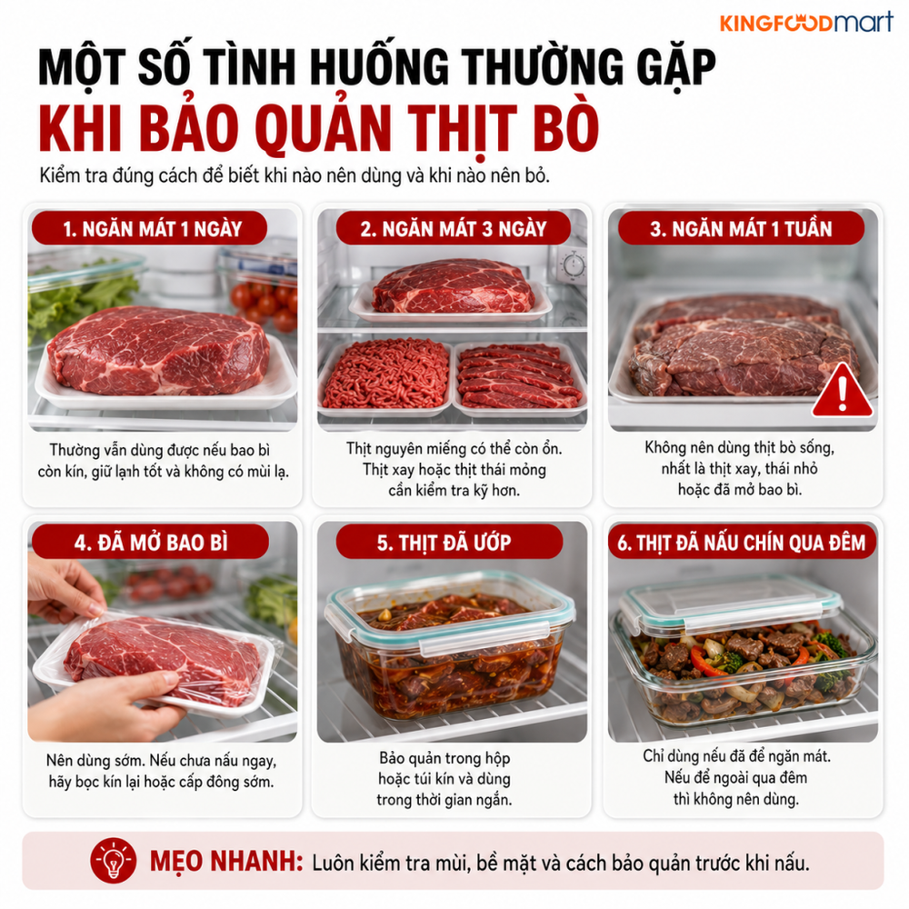 Thịt bò để được bao lâu? 