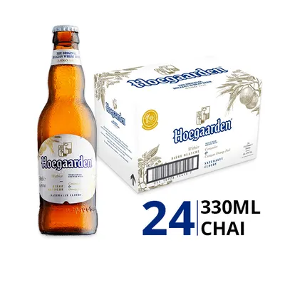 Thùng 24 chai bia Hoegaarden White 4.9% 330ml